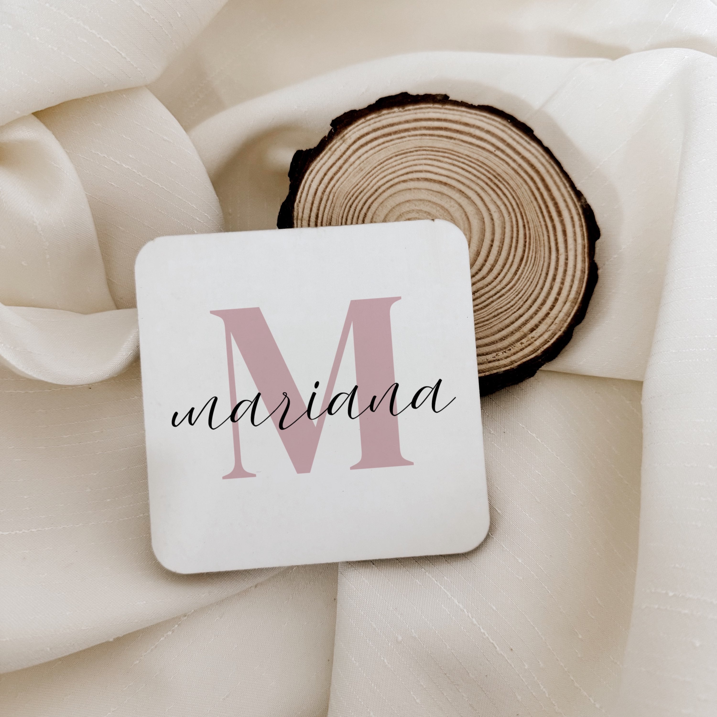 Base de copos com inicial