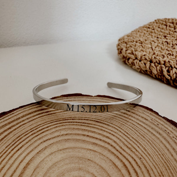 Bracelete 4mm prateada