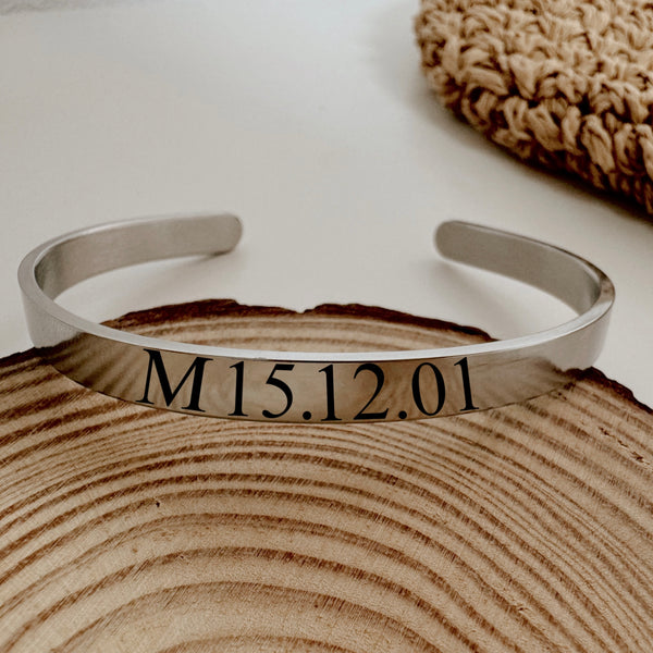 Bracelete 6mm prateada