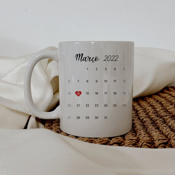 Caneca com data e foto