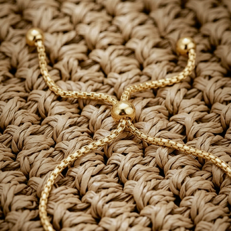 Pulseira barra dourada