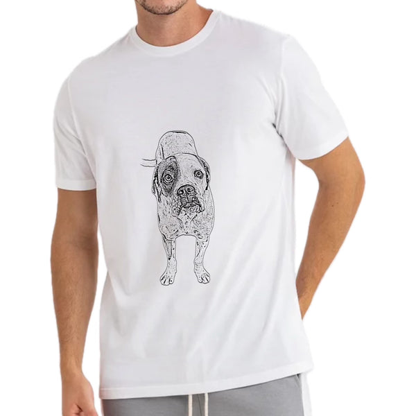 T-shirt esboço grande