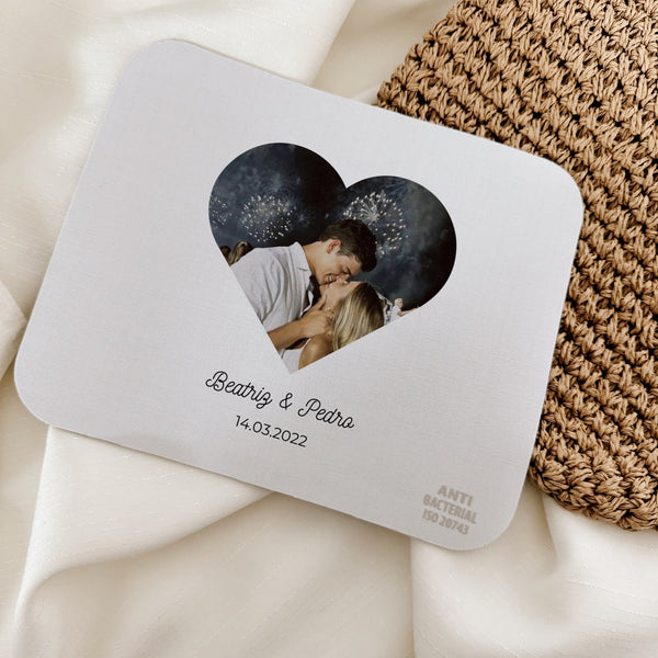 Tapete de rato com coração