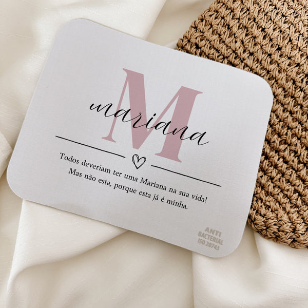 Tapete de rato com dedicatória