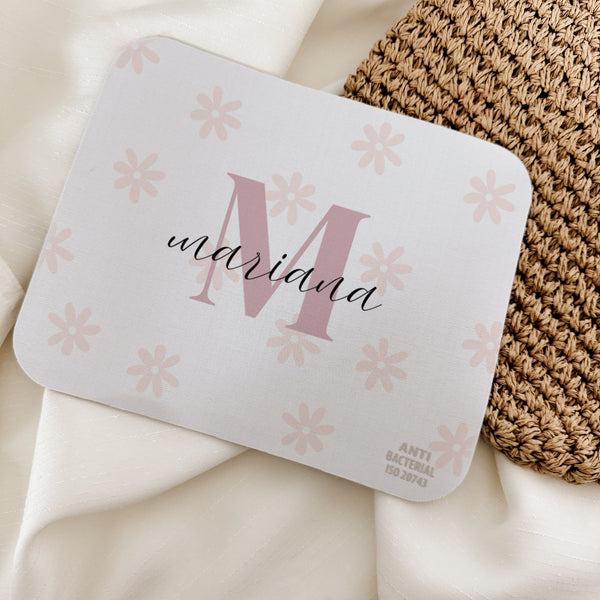 Tapete de rato com flores