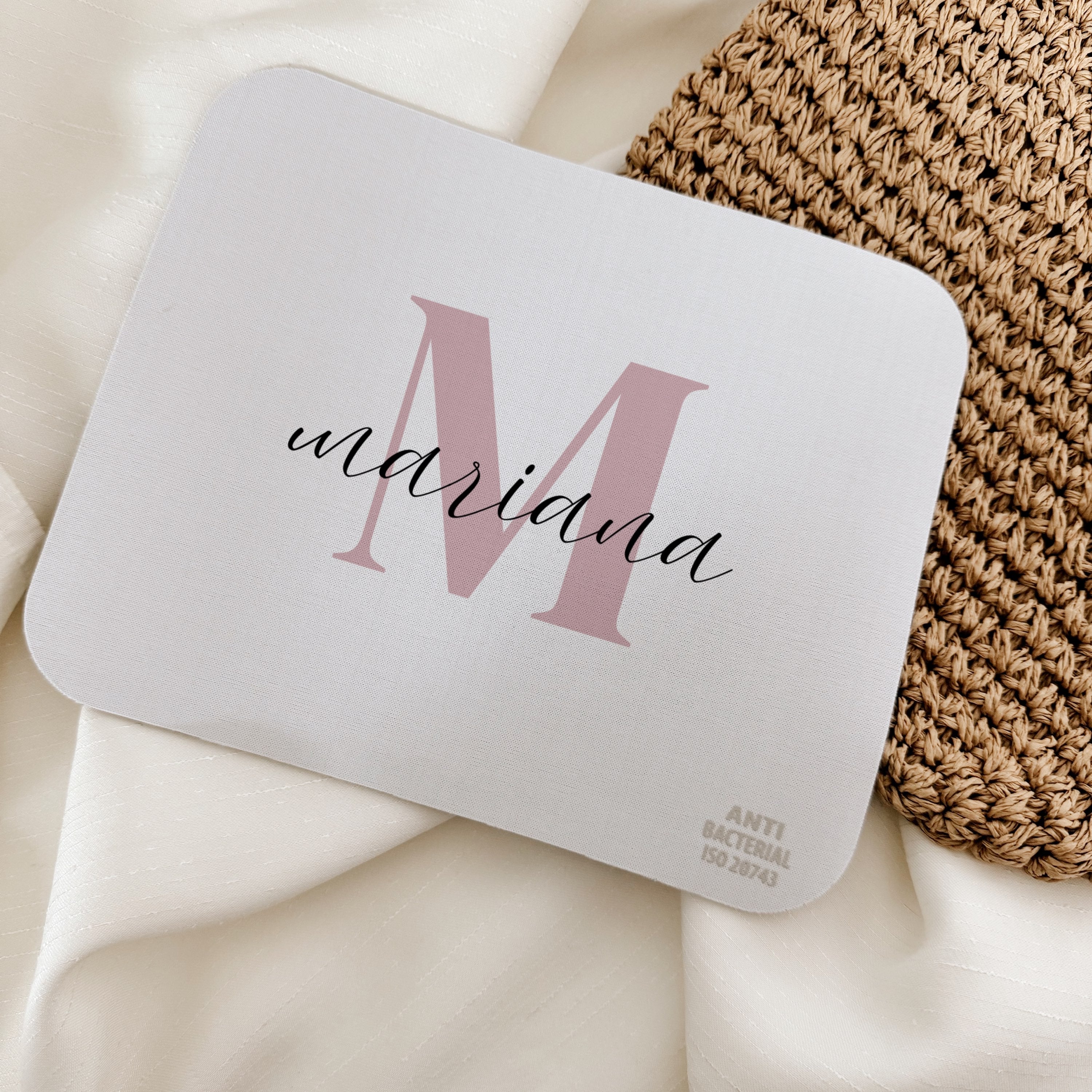 Tapete de rato com inicial